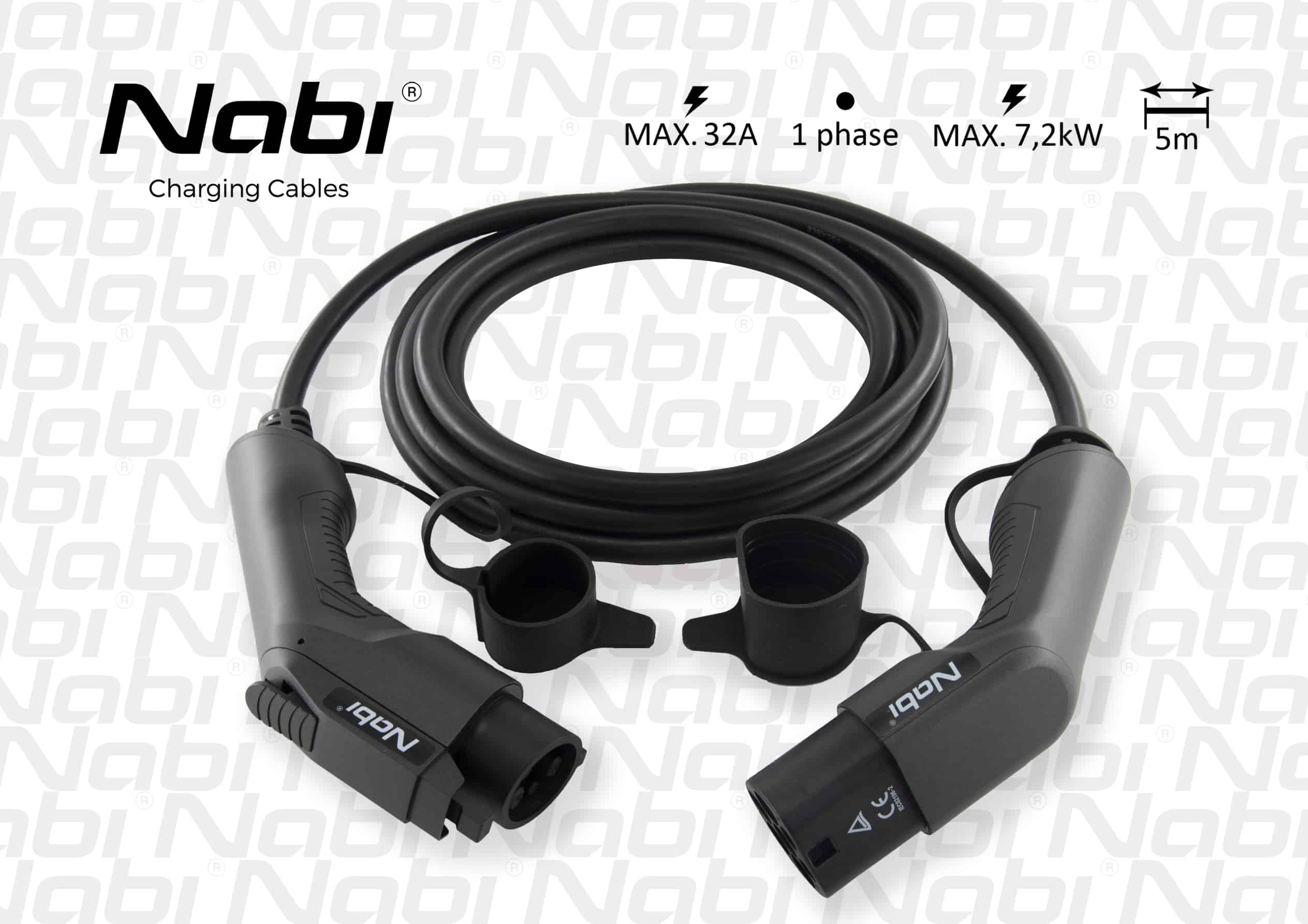 Nabíjecí kabel NA 03 T1-T2 1 fáze 32A